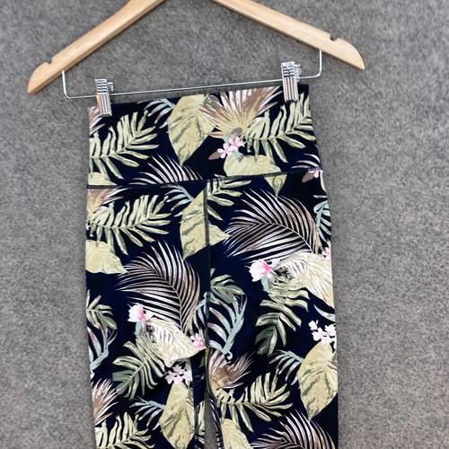 Cotton On Leggings Womens Small Multicolour Floral High Waist Capri Fitted 29008 - Picture 8 of 11