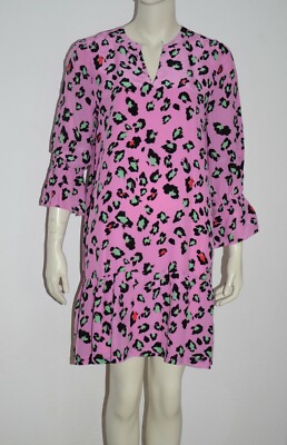 BLOOM   leichtes Kleid Dress mit Volants -  Seide Rosa   neuwertig - Gr. 36