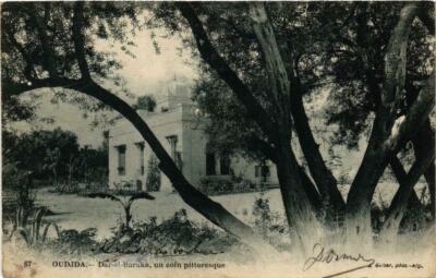 Old postcard AK ALGERIA Geiser 67 Oudjda Dar-el-Baraka a picturesque corner (755705)