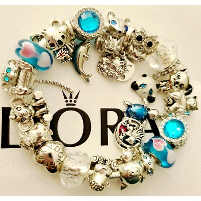 PANDORA CHARM BRACELET Mothers Day Easter Animal Pet Lover Girl Adult Gift  Box