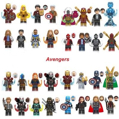 Lego Avengers Dc Marvel Minifigures Ironman Thor Super Heroes Hulk Deadpool 0 Ebay