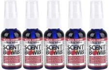 Scent Bomb 100% Oil Based Concentrated Air Freshener Spray, Cherry, 5 Pack