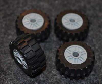 LEGO Lot of 4 Bubble Tires with Black Wheels Inserts 