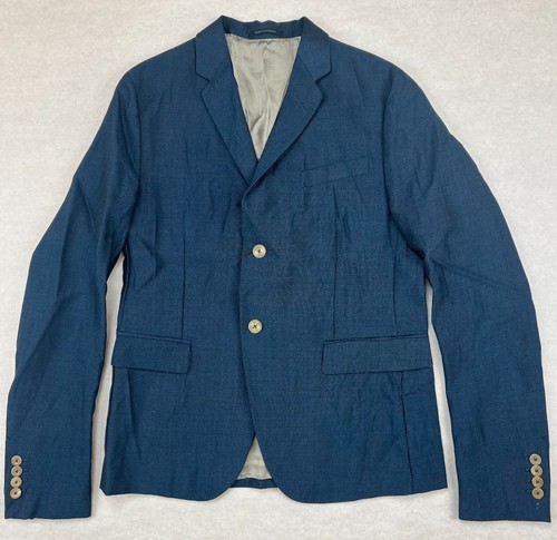 $2200 Gucci Men's Blue Saphire Wool/Mohair Formal Jacket 2 Buttons 400669 4200 - Picture 10 of 15