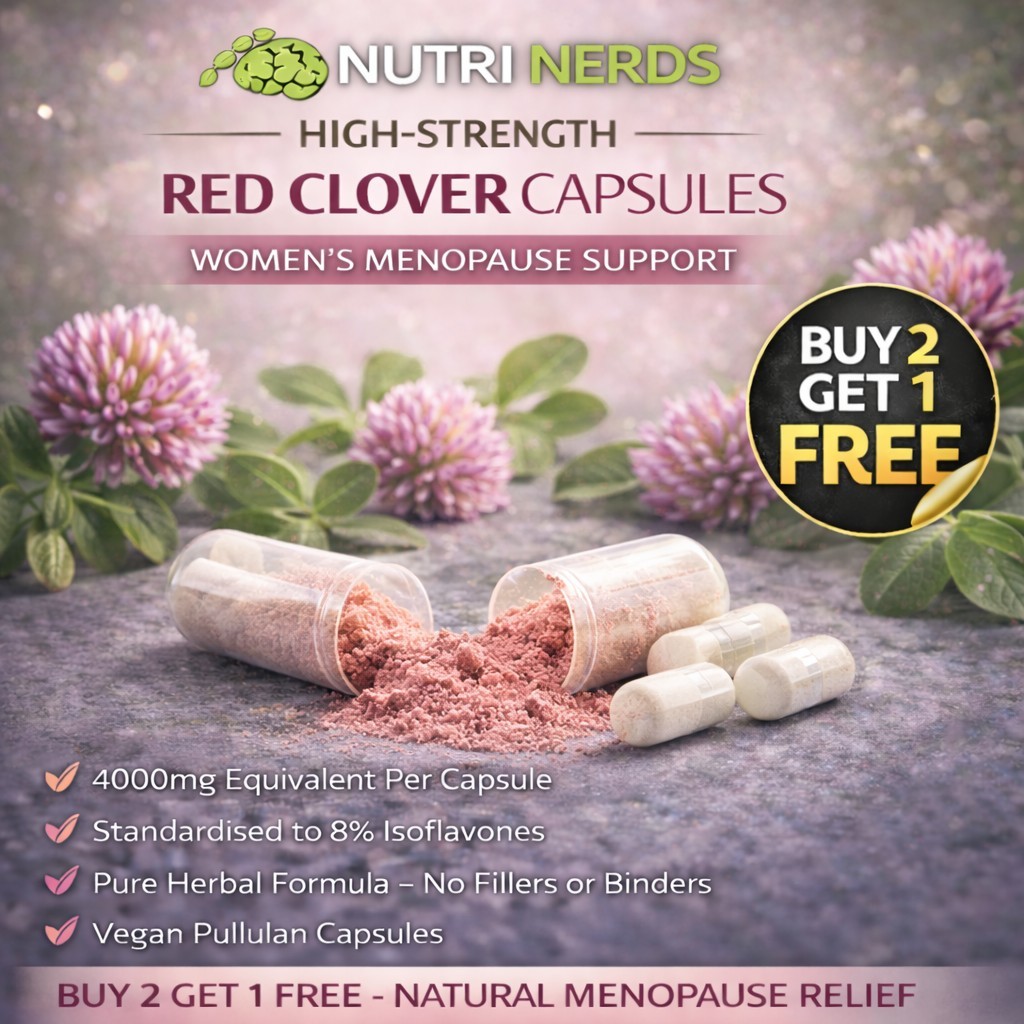 Red Clover Capsules 5000mg WOMEN'S HEALTH 8% Isoflavones & Effective Clean Herba