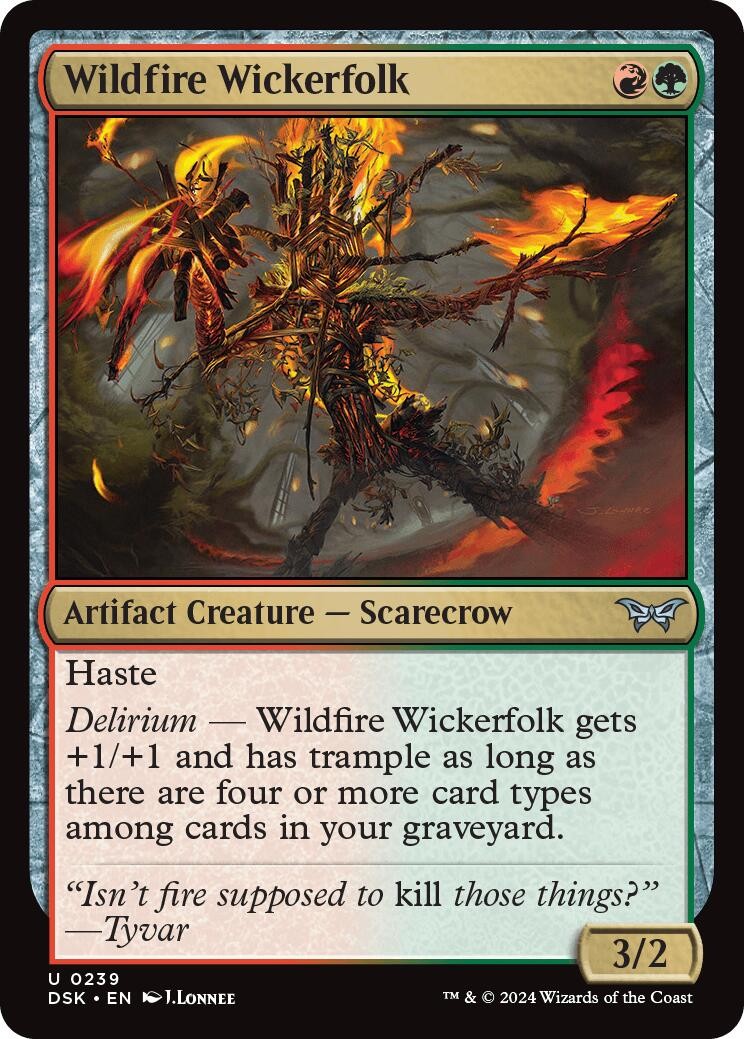 NM Foil - Wildfire Wickerfolk [DSK - 239]
