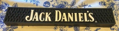 Jack Daniels Bar Mat Rubber Drip Spill Black White Mix Drinks Alcohol 2017
