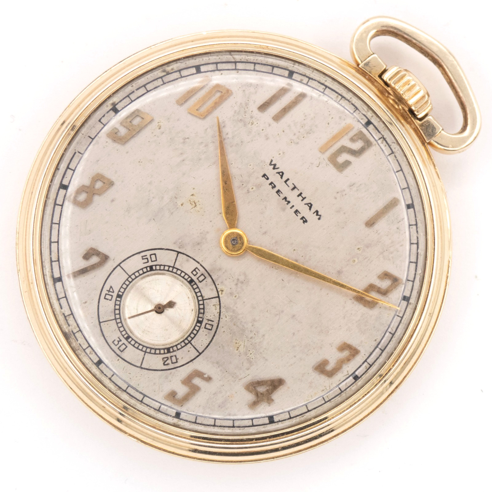 Waltham Grade No. 221 12-Size Gold Filled Antique Pocket Watch, Keeps Time