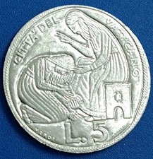 🇻🇦 CITTA' DEL VATICANO MONETA 5 LIRE 1975 GIUBILEO ANNO SANTO PAPA PAOLO VI