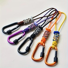 Tactical Braided Lanyard Multifunctional Carabiner Outdoor Camping Hook Cord Bac