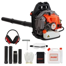 Backpack Gas Leaf Blower Lightweight (17.6 lb) 42cc 2.0HP 530 CFM 202 MPH Hig...