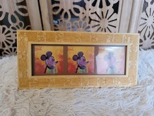 Vintage Disney Mickey Mouse Triple Photo Fram...
