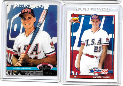 JASON GIAMBI PREMIUM LOT: 2 ROOKIES,10 MLB RC+117 DIFFERENT MINT CARDS -NO YANKS