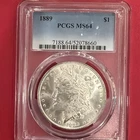 1889 Morgan Silver Dollar PCGS MS 64