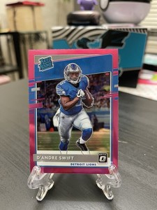 2020 Donruss Optic D’Andre Swift #159 RC Rated Rookie Pink Prizm