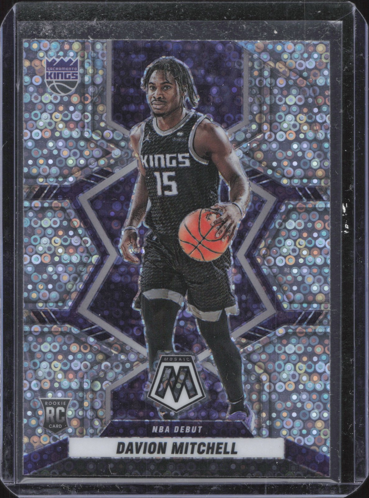 2021-22 Panini Mosaic #269 Davion Mitchell Fast Break Silver