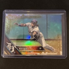 🔥Cameron Maybin 2016 Topps Chrome Update Gold Refractor 05/50 Detroit Tigers
