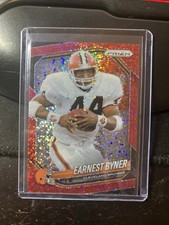 Earnest Byner 2025 Panini Prizm Red Sparkle Prizm SP Cleveland Browns #14 Bm