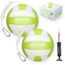 Tetherball Ball and Rope, 2 Packs Tether Ball Soft, Tether Balls and Rope Set...