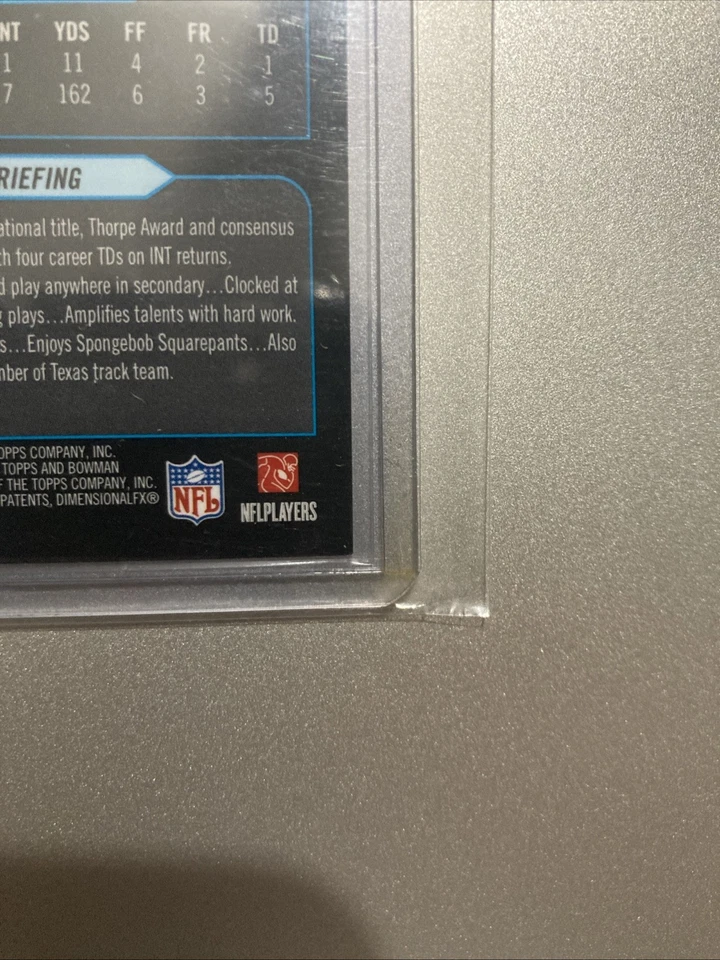 Bowman Chrome 2006 - Michael Huff #245 - Autógrafo de novato - Oakland Raiders Foto 3 de 4