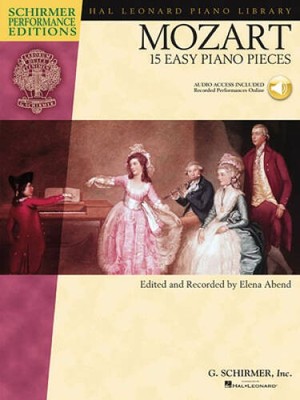 Mozart - 15 Easy Piano Pieces (Schirmer Performance Editions Series) with - GOOD