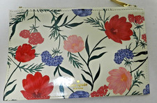 Kate Spade New York Blossom coated canvas pouch make-up bag pencil case floral