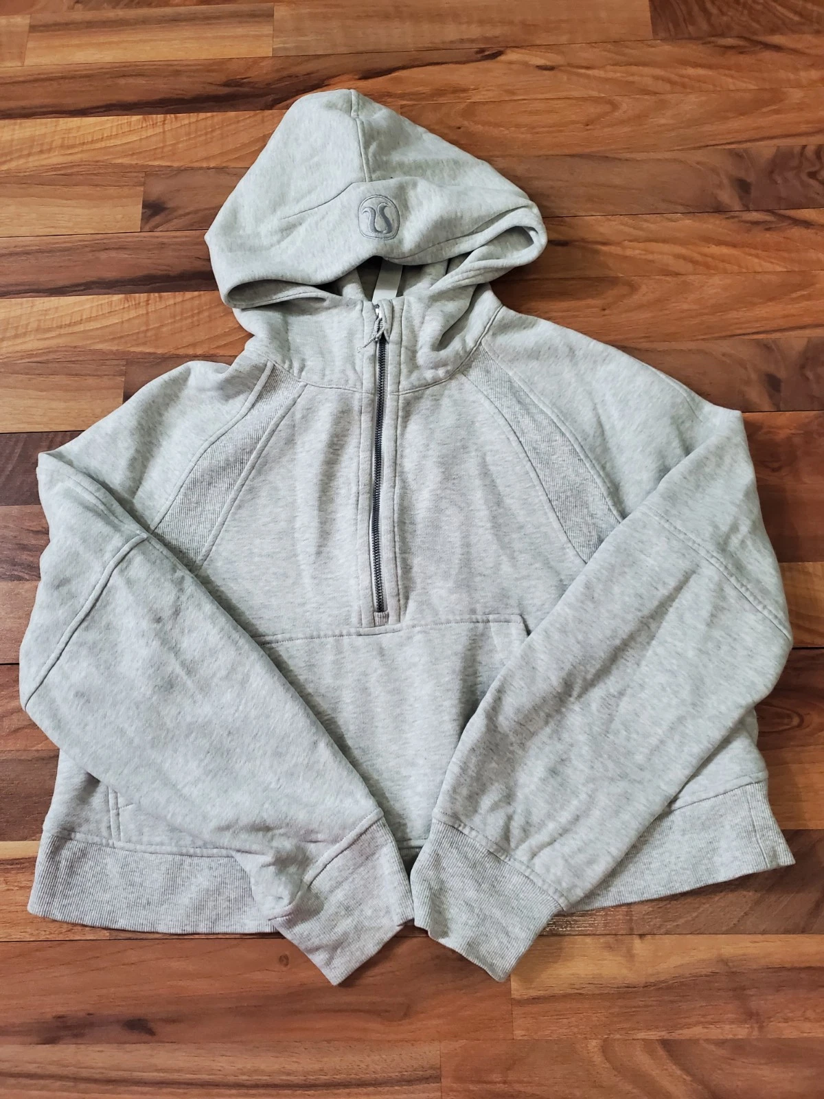 Lululemon Scuba Oversized Half-Zip HoodieHeathered Core Ultra Light Grey...