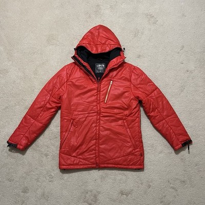 Stüssy Puffer Hooded Coat Jacket Size L