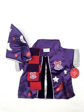 Build A Bear Wizard Academy Robe Hat Scarf Purple Stars Harry Potter Costume