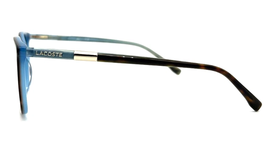 NOVO ÓCULOS LACOSTE L2885 220 TARTARUGA E AZUL AUTÊNTICO 57 - 18 - 145 - Imagem 3 de 4