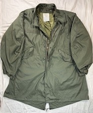 Vintage M65 Fishtail Parka Extreme Cold Weather Sz Large W/liner Military Army