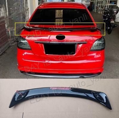 Gloss Black Factory Style Trunk Spoiler W/L For 2007-2012 Toyota Yaris Sedan 4DR