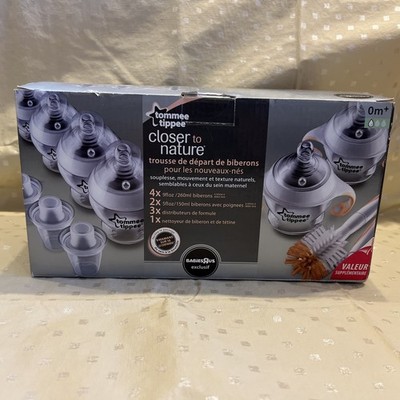 Baby Bottles Tommee Tippee Closer to Nature Newborn Starter Set New Open Box