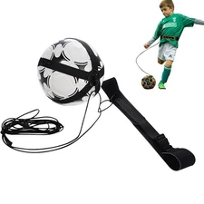 Soccer Ball Juggle Bag Children Auxiliary Circling Belt Kick Solo Soccer Trainer