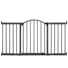 Ingenuity Decorative Extra Wide Baby Gate & Dog Gate, 44"-72" Wide, 36" Tall, Ha