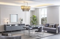 Esszimmer Garnitur Esstisch 4X StüHle Anrichte Spiegel MöBel Gruppe