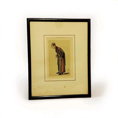 Vintage Framed Leslie Matthew Ward (Spy) Sir James Paget, Bart Lithograph