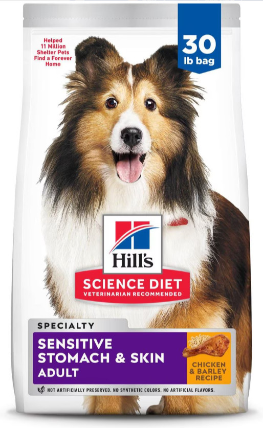 Hill's Sensitive Stomach & Sensitive Skin Chicken Recipe Dry Dog Food, 30-lb