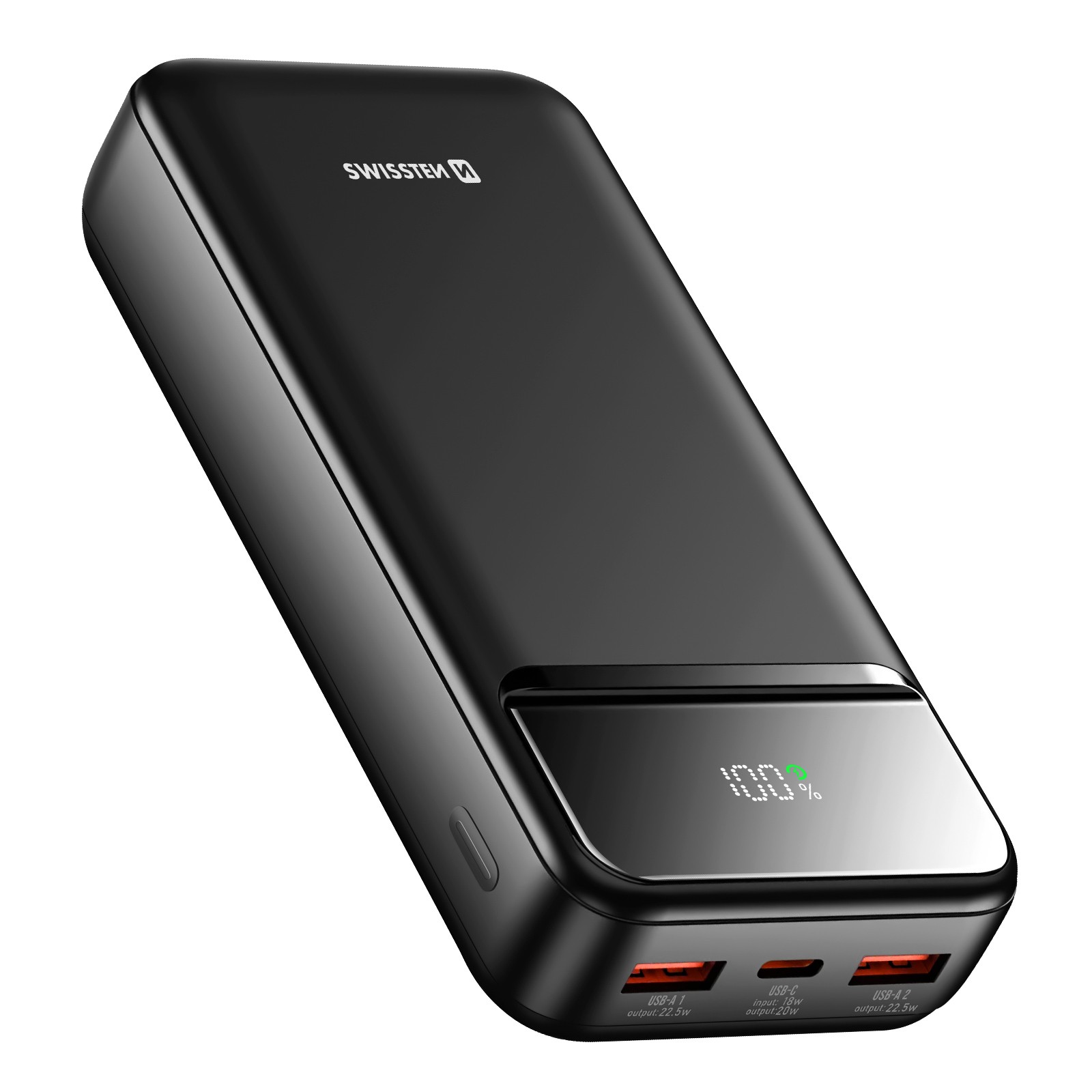 Batterie Externe 20000mAh USB-C Anti Panne Double Affichage LED Format Poche