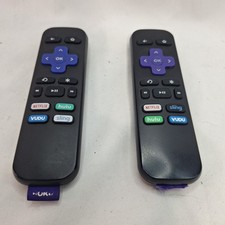 Lot of 2 Genuine ROKU RC-ALIR STREAMING MEDIA REMOTE Netflix/Hulu/Sling/Vudu