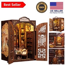 Colorful DIY Book Nook Craft Kit - Perfect for Teens and Adults with LED Light