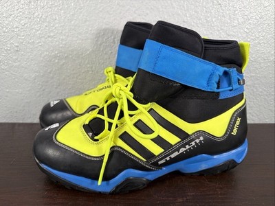 Terrex Adidas Hydro Lace Yellow Blue Outdoor Hiking Trail Boot Waterproof Size 8