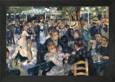 Dance at Moulin de la Gale Framed Wall Art Poster Canvas Print Picture