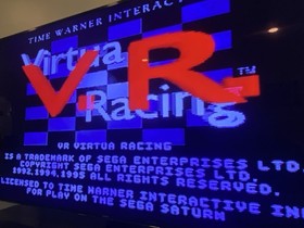 Sega Saturn Virtua Racing Video Game  Case / Disc / Manual 1996 Tested