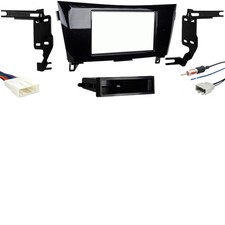 Fits Nissan Rogue 14-18 Metra Single Double DIN Dash Kit w Harmony Radio Harness
