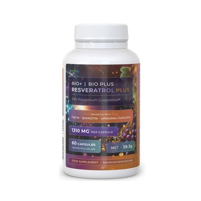 Resveratrol PLUS   Quercetin, Fisetin, Curcumin, Piperin | 60 Kapseln