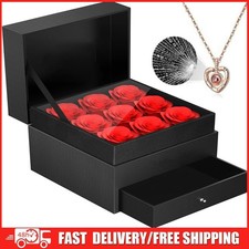 Preserved Real Rose Necklace for Her Mom Wife Anniversary Mother'S Day Birthday