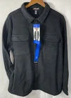 Kirkland Signature Men's Shirt Jacket Black Size Large Shacket with Pockets NWT