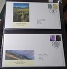 GB QEII FDC x 2. N Ireland/Scotland Definitives   Hand Cancel (453)