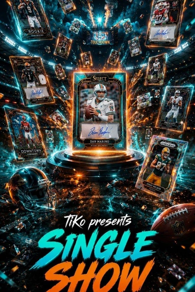 NFL Trading Cards Single Show.